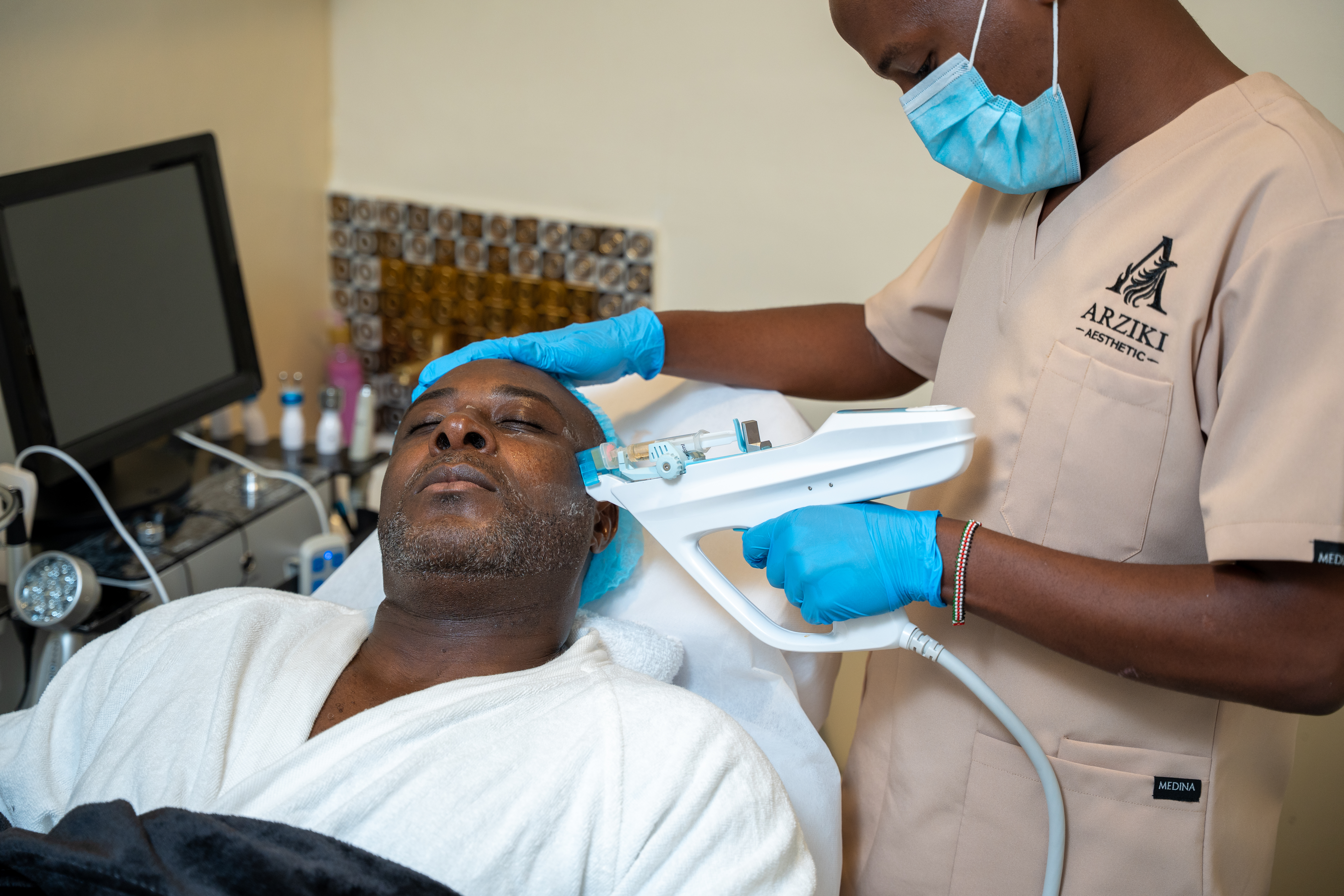 PRF injection treatment at Arziki Aesthetics