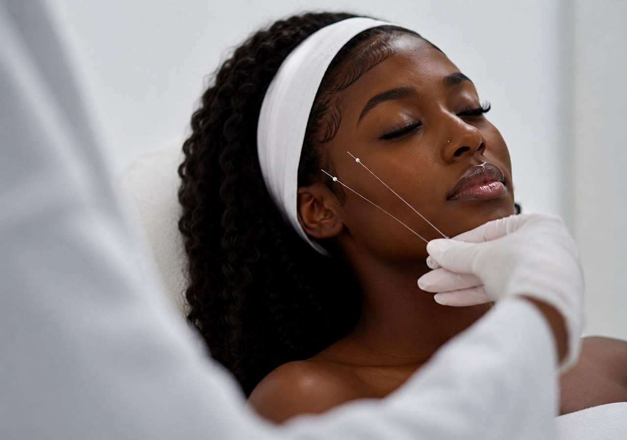 Thread lift treatment at Arziki Aesthetics