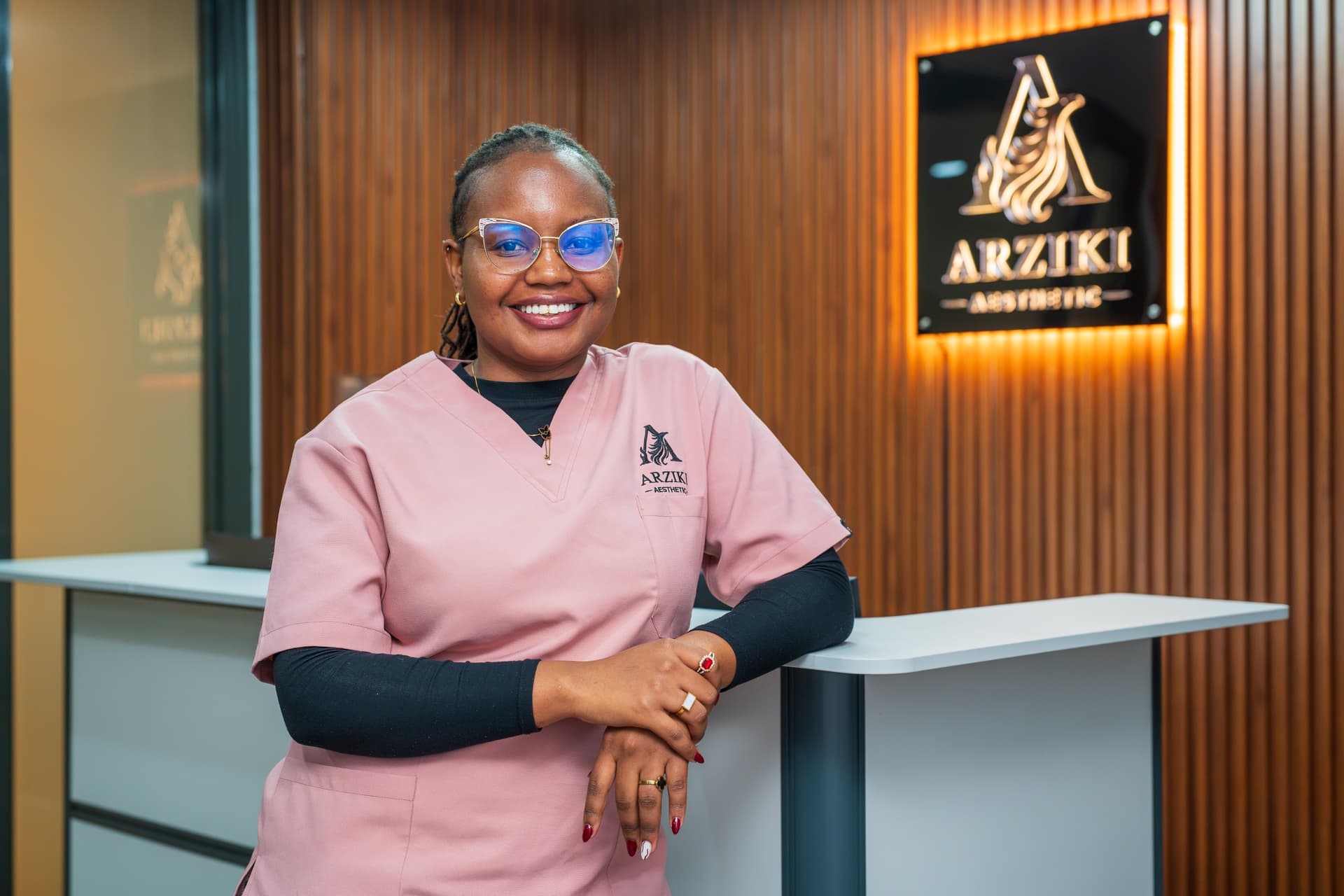 Caren, Receptionist at Arziki Aesthetics
